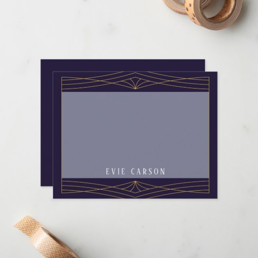 Carte de note d'inspiration Queen (Devant/Arrière en situation)