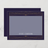 Carte de note d'inspiration Queen (Devant / Derrière)