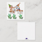 Carte de note d'invitation à une fête (Devant / Derrière)