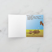Carte de note d'obtention du diplôme de girafe (Intérieur)