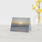 Carte de note d'océan de lever de soleil d'IBSP (Fleur jaune)