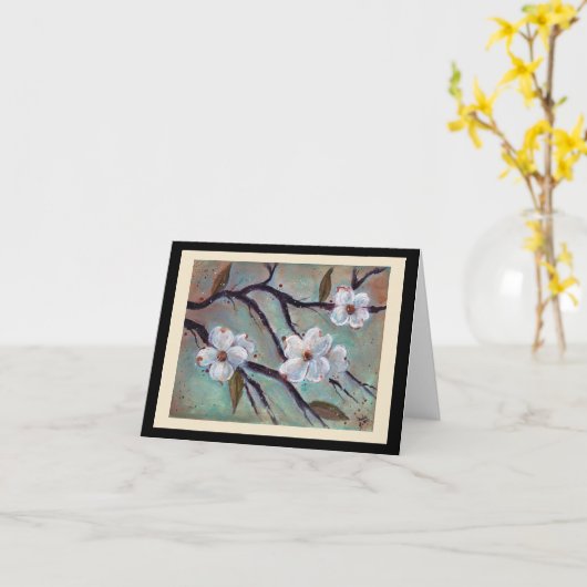 Carte de note Dogwood (Fleur jaune)