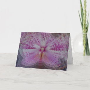 Carte de note d'orchidée infinie