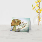 Carte de note d'oscillation de champ de foire (Fleur jaune)