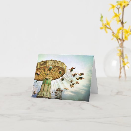 Carte de note d'oscillation de champ de foire (Fleur jaune)