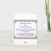 Carte de note d'Ospreys (Dos)