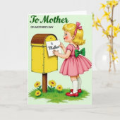 Carte de note douce pour maman (Fleur jaune)