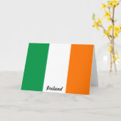 Carte de note drapeau de l'Irlande (Fleur jaune)
