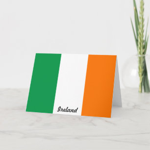 Carte de note drapeau de l'Irlande