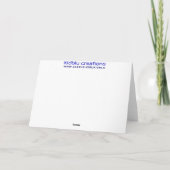 carte de note - drapeau de piqué d'hippocampe (Dos)