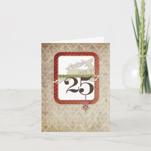 Carte de note du 25 décembre (Devant)