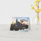 Carte de note du centre de Nashville, enveloppes (Fleur jaune)