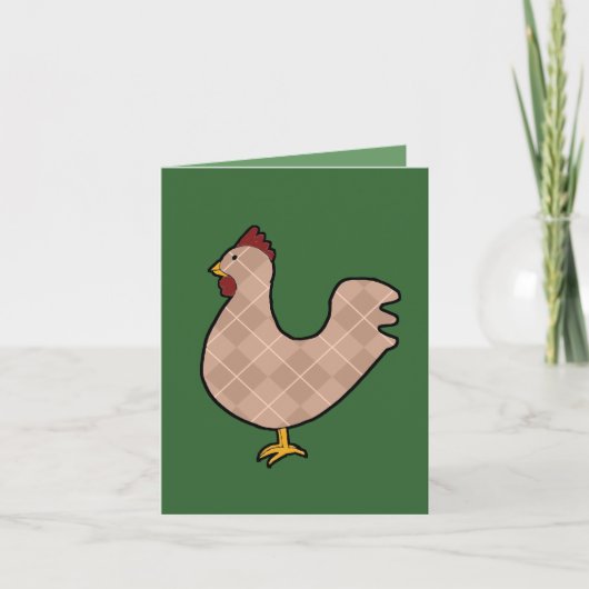 Carte de note du Jacquard Folk Art (Devant)