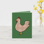 Carte de note du Jacquard Folk Art (Fleur jaune)
