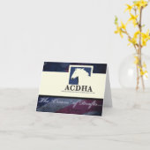 Carte de note du logo ACDHA (Fleur jaune)