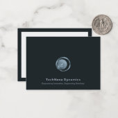 Carte de note du logo de la technologie moderne (Devant/Arrière en situation)