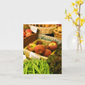 Carte de note du marché des agriculteurs (Fleur jaune)