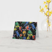 Carte de note du Motif de hockey sur glace de sais (Fleur jaune)