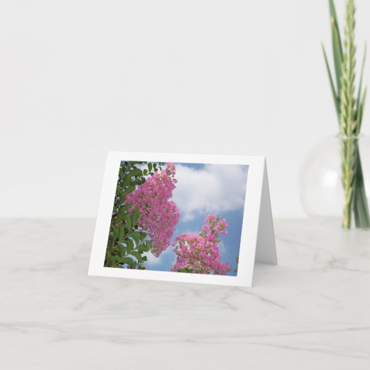 Carte de note du Myrte de crêpe (Devant)