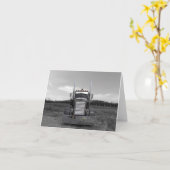 Carte de note du nez b/w d'aiguille de Peterbilt (Fleur jaune)