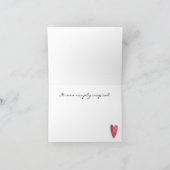 Carte de note du Nouvel An du Merci des Fêtes (Intérieur)