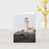 Carte de note du phare North Head - Vide (Fleur jaune)