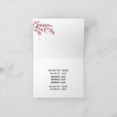 Carte de note du salon à ongles ou Merci (Intérieur)
