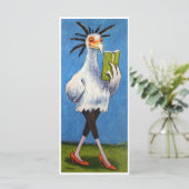 Carte de note du secrétaire Bird In Red Chaussures (Debout devant)