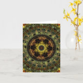 Carte de note Dusk Mandala (Fleur jaune)
