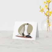 Carte de note éffrayante de botte (Fleur jaune)