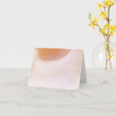 Carte de note en aquarelle blanche et ocre (Fleur jaune)