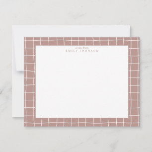 Carte de note en grille de terracotta