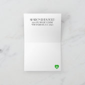 Carte de note en noir sur coeur de l'Empreinte de  (Intérieur)