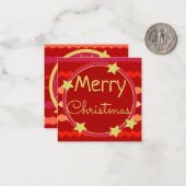 Carte de note en papier de Noël Sweet Mini (Devant/Arrière en situation)