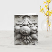 Carte de note en pierre de grenades IV (Fleur jaune)