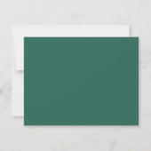 Carte de note encadrée vague vert algue (Dos)