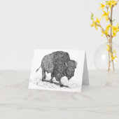 Carte de note errante de Buffalo (Fleur jaune)