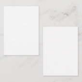 Carte de note et enveloppe de 3,5 po x 2,5 po (Devant / Derrière)