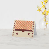 Carte de note étoile primitive (Fleur jaune)