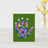 Carte de note Facettes (Fleur jaune)