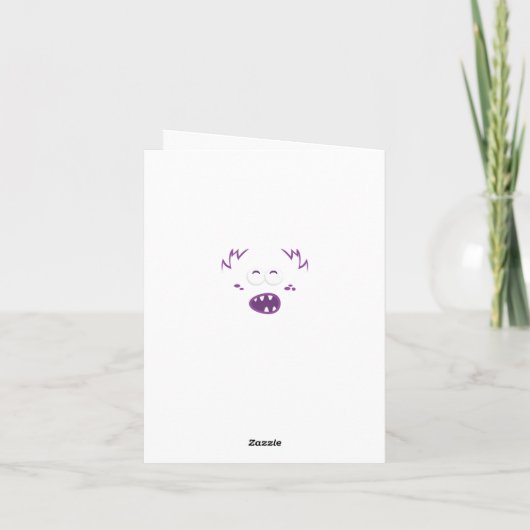 Carte de note faciale pourpre Monster (Dos)