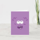 Carte de note faciale pourpre Monster (Devant)