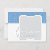 Carte de note faite sur commande de Merci de (Devant)