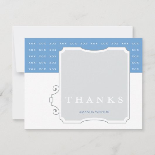 Carte de note faite sur commande de Merci de (Devant)