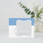 Carte de note faite sur commande de Merci de (Debout devant)