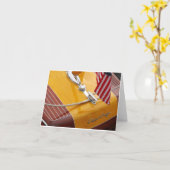 Carte de note faite sur commande de métier de (Fleur jaune)