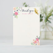 Carte de note féerique de Merci (Debout devant)