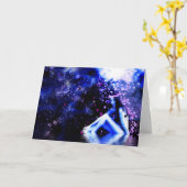 Carte de note féerique mystique - fée seule (Fleur jaune)