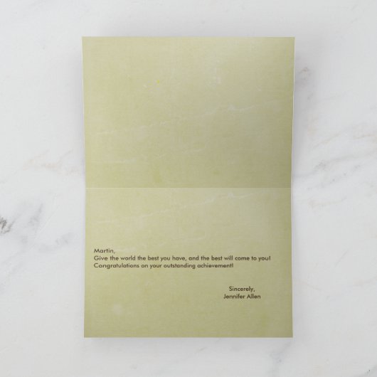 Carte de note Félicitations Birdcage (Intérieur)