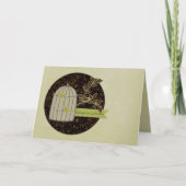 Carte de note Félicitations Birdcage (Devant)